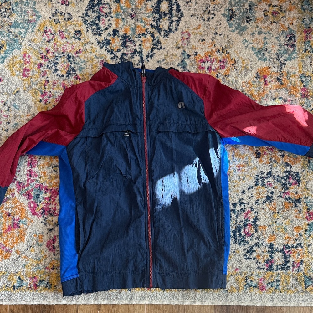 Russell Athletic Kids Raincoat - Red, Blue, and Navy